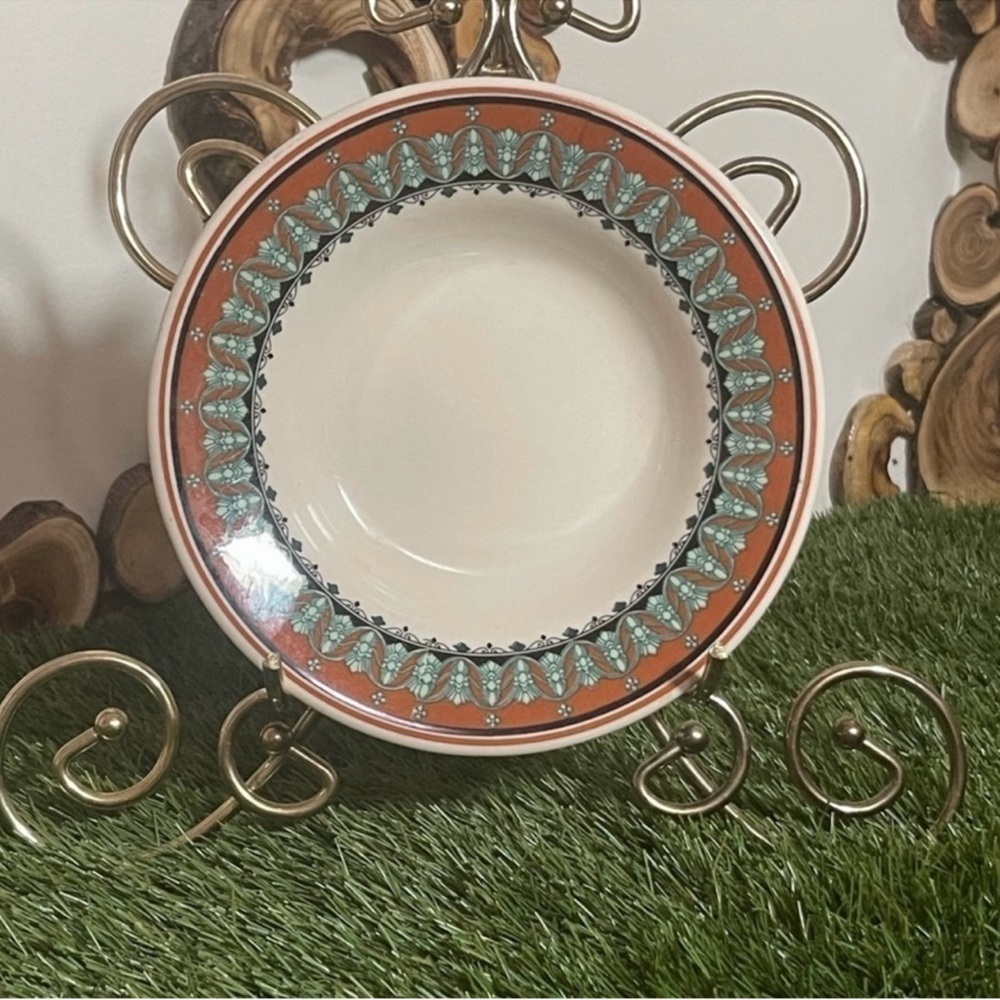 VINTAGE STERLING CHINA DESSERT PLATE